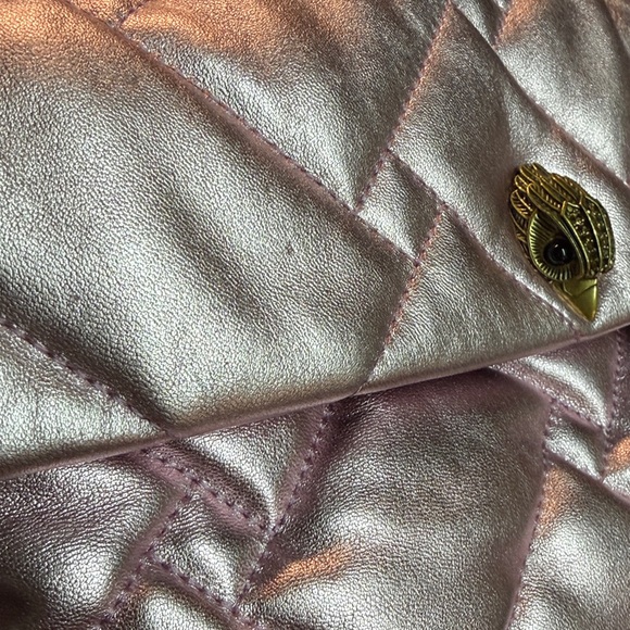 Kurt Geiger Metallic Pink Quilted Shoulder Bag - Picture 7 of 8